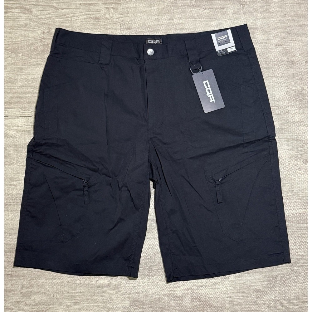 CQR Tactical Cargo Shorts Mens 38 Black Lightweight Hiking Outdoor NWT